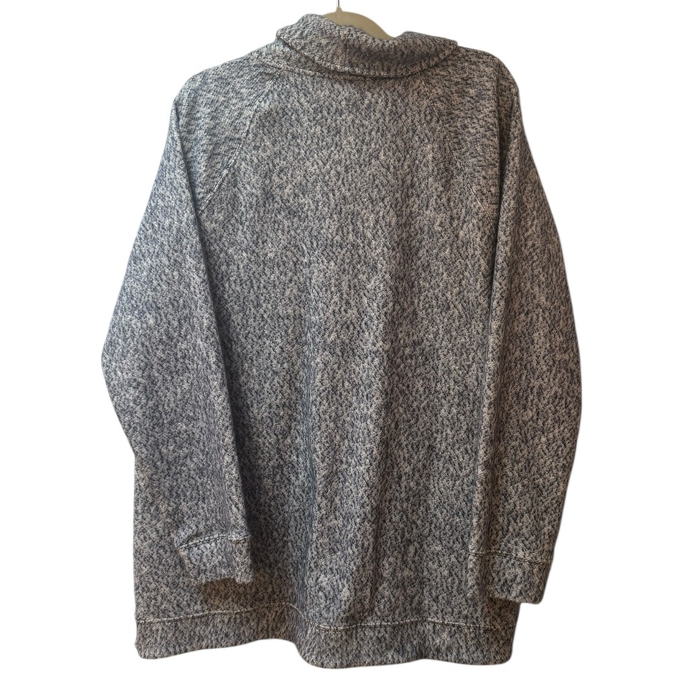 NWT L.L.Bean Heritage Marled Fleece Shawl Collar Pullover Women's Plus Size 1X - Picture 4 of 4